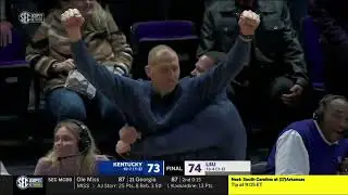 MALACHI MORENO CALLS GAME! Kentucky completes an 18-POINT comeback to beat LSU 75-74! #BBN