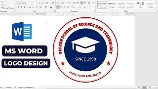 How to make logo design in ms Word easily | make logo in ms word | Educational logo design ms word