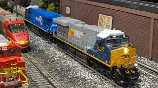 Lionel Legacy Seaboard System #1982 & Conrai Quality #1976 Heritage ES44's pulling Tank Cars