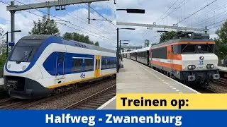 Treinen op station Halfweg-Zwanenburg - 23 juni 2021