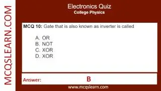 Electronics Quiz Questions Answers | Electronics Class 11&ndash;12 Quiz | Physics Ch 8 PDF Notes | App