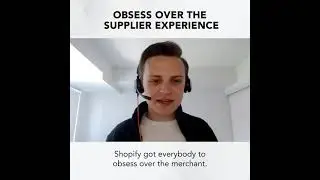 Obsess over the supplier experience