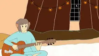 animation with playing guitar for Am Guitarist