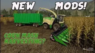 NEW MODS | CORNMASH HARVESTING? (Review) Farming Simulator 19 FS19 25th Jan 2021.