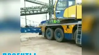 Месторождение Актогай. Terex demag AC220 в работе