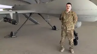 U.S. Air Force MQ-1B Predator UAV Aircraft at Jalalabad