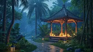 “Warm Night Rain Ambience – Cozy Gazebo Sounds for Sleep & Stress Relief”l
