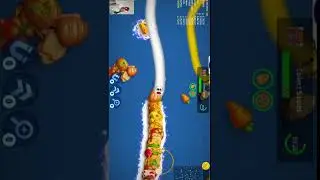🐍😱 Worms Zone io magic video #noob_to_pro #shorts #snake #game #wormszoneio #001 #pro_snake