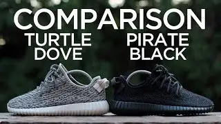Comparison: Adidas Yeezy Boost 350 - Turtle Dove vs. Pirate Black