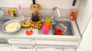 Re-ment mini kitchen set 🍄 Mini cooking 💖ASMR