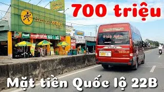 Bán đất 700 triệu mặt tiền Quốc lộ 22B gần Chợ UBND xã Phước Trạch Gò Dầu Tây Ninh cách TPHCM 35km