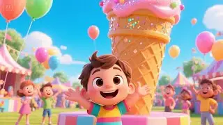 Learn Colors with Ice Cream Tower | Fun Color Learning Song for Kids | Delicious Ice Cream Adventure