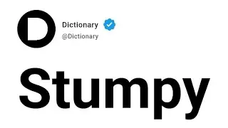 Stumpy Meaning In English