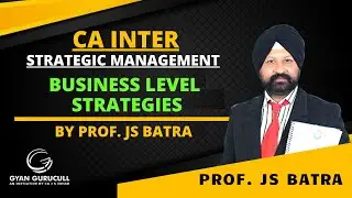 CA Inter Strategic Management - Business level Strategies by Prof JS Batra