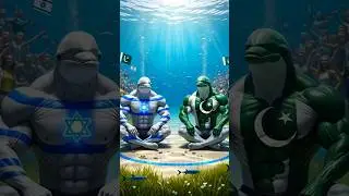 🇵🇰Pakistan vs 🇮🇱Israel Dolphin Breath Battle &mdash; Who Will Win?🐬 #pakistan #israel #shorts