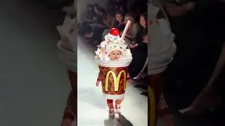 🍦🥤 The Sweetest Runway Look Ever! 🥤#McDonaldsFashion #MilkshakeVibes #TooCuteToDrink
