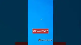 Restore Closed Tabs Instantly! 🌐 #BrowserHacks #techhacks #pctips