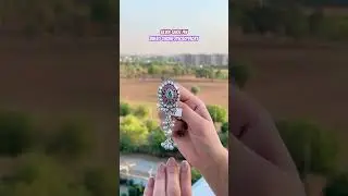 New designer silver saree pin with 67% off for everyone #youtubeshorts #shortvideo #shorts