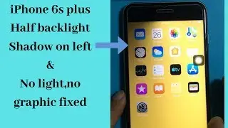 iPhone 6S plus half backlight repair!No light and no graphic fix easy method.