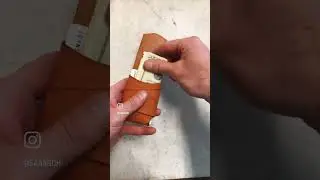 Another foldy wallet with Olma Pueblo. #leathergoods #bespoke #leathercraft
