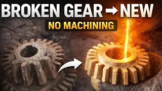 Broken Gear Teeth Casting Process | Recast Gear Using Sand Casting (No Machining)