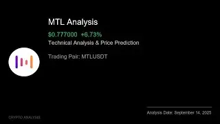 MTL (MTLUSDT) Technical Analysis - Price Prediction & Buy or Sell September 14, 2025