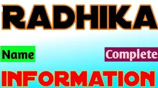 Radhika Name Meaning | Radhika Naam Ki Rashi | Radhika Name Full Details | The Secret of Name