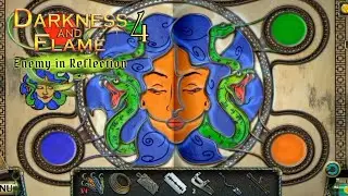 How to colour the picture according hint in Darkness and Flame 4: Enemy in Reflection. Mini game.