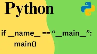 Python if __name__ == 