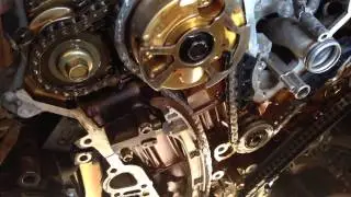 Новая цепь привода ГРМ двигателя 1GR-FE