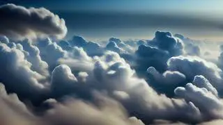Unique Clouds AI Flowing With A Captivating Background Copyright-Free Stock Video