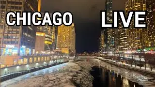 Chicago LIVE Friday Evening Walking Tour (February 7, 2026) No Talking City Sounds 29&deg;F
