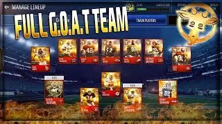 Madden Mobile 18 FULL GOAT TEAM GAMEPLAY!! ITS JUST TOO GODLY!!