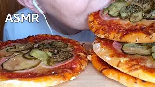 ASMR MINI PIZZA MUKBANG (No Talking) EATING SOUNDS