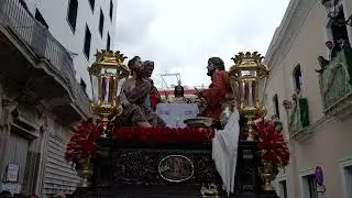 [4K] Misterio de la Sagrada Cena entrando en la Plaza del Duque. Domingo de Ramos 2025