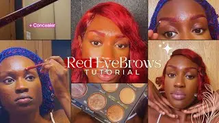 Red EyeBrow Tutorial | Super EASY + Detailed