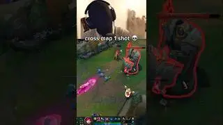 Cross map jinx lethality one shot #leagueoflegends