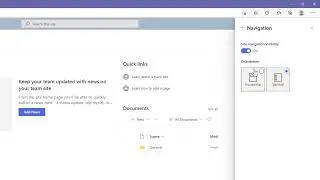 SharePoint Navigation - switch from vertical to horizontal