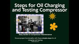 How to Test an AC Compressor and Recharge the Oil | rac video | oil charging in a compressor#itirac