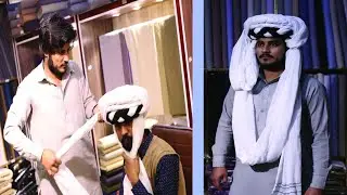 How to Tie Balochi Paagh/ New style Turban/Balochi Turban Tutorial / Tofiq Dashti