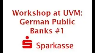 Public Bank Workshop at UVM