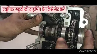 Tvs jupiter timing setting | जुपिटर स्कूटी की टाइमिंग चेन कैसे डालें  #automobile #mechanic