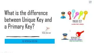 What is the difference between Unique Key and a Primary Key in SQL Server?