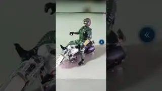 Marvel&rsquo;s Daredevil Biker &ndash; Posable Green Armor Rider with Custom Motorcycle🏍️#entertainmentshorts