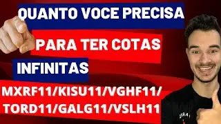 COMO GERAR COTAS INFINITAS TODOS OS MESES COM Fiis. #mxrf11 #vslh11 #tord11 #kisu11