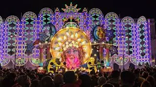 Carnevale di Avola 2024. Esibizione carro allegorico 