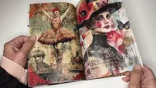 Collage book flip thru
