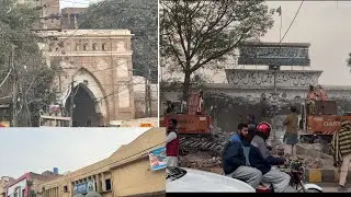 Construction on Darbar / Bhatti Chowk .