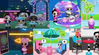LoL surprise Disco house 🏡 music 🎶 drums 🥁💎💤🎯 eating food 🥝🥑 playing with baby 😍🥰💗💗