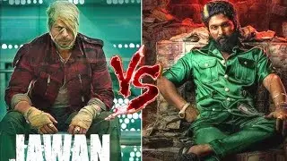 Jawan 🆚 Pushpa 2 movie comparison#india #cartoon #facts 128k